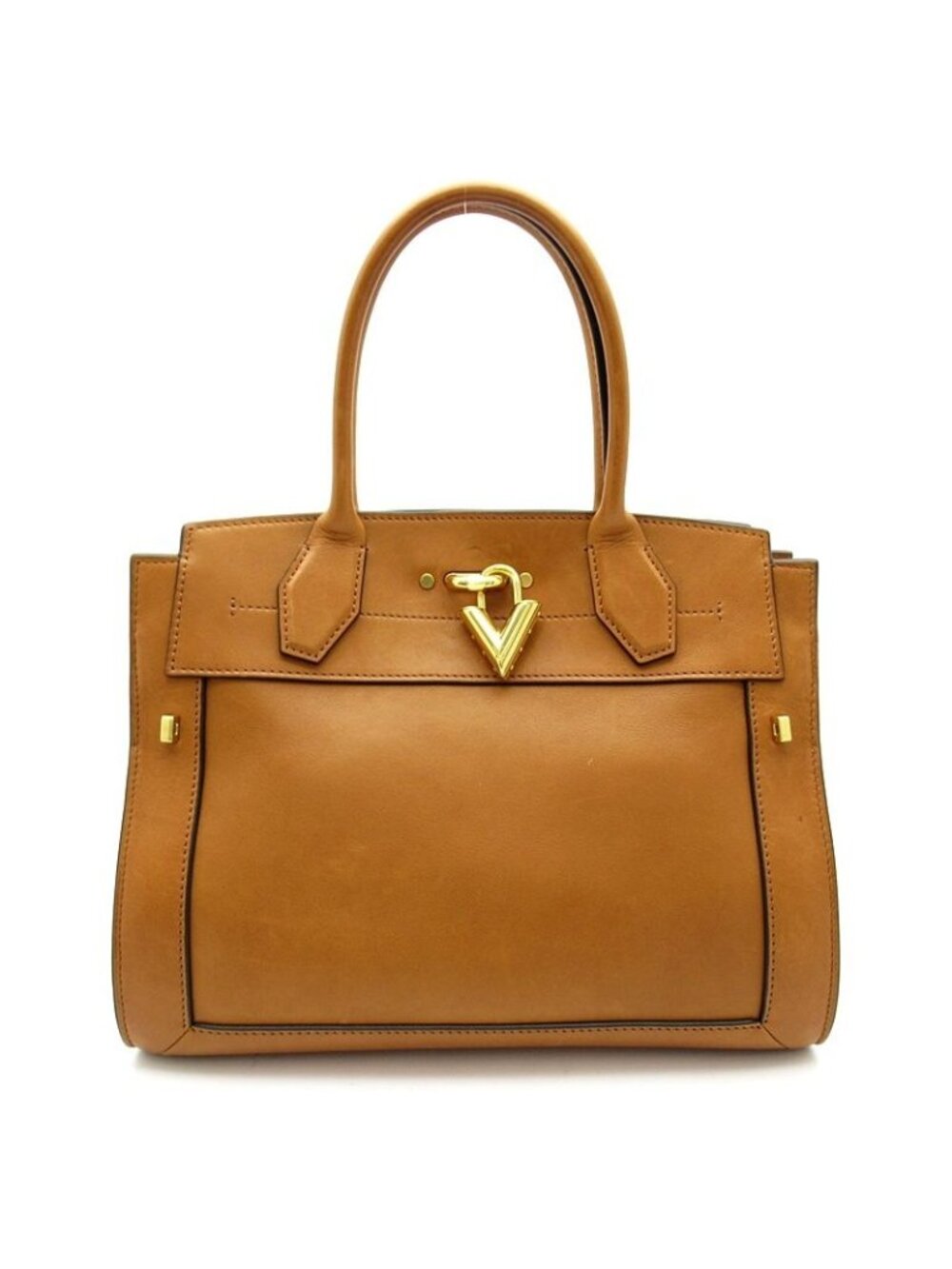 Louis Vuitton Steamer Millesime Leather Shoulder Bag Camel